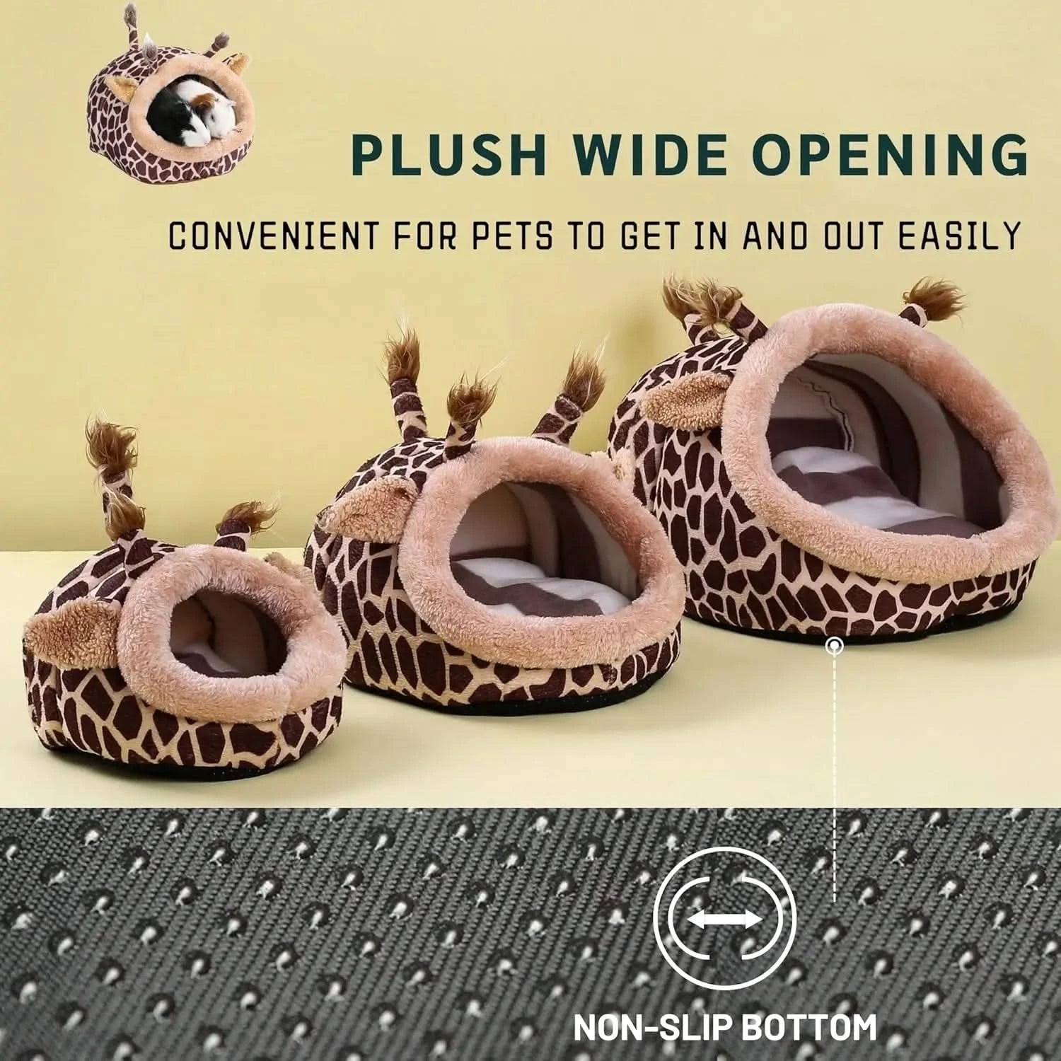 Cozy Small Pet Hideout Bed: Super Soft Warm House for Hamsters, Guinea Pigs