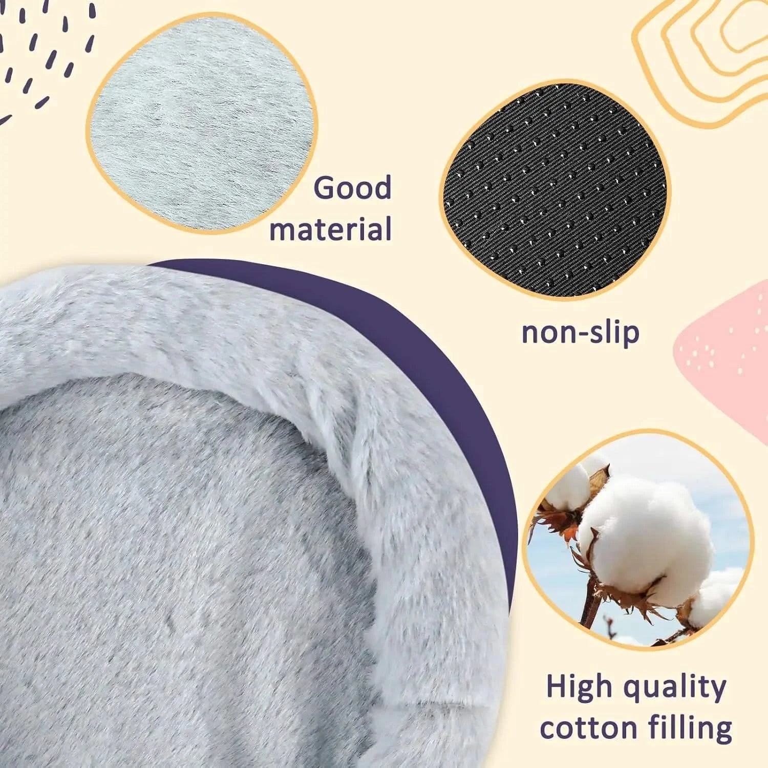 FEBSNOW Cozy Soft Washable Small Pet Bed for Guinea Pig Hamster Hedgehog Squirrel