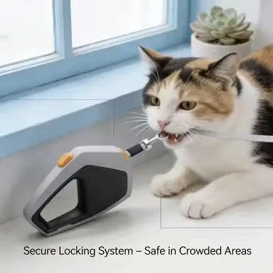 Retractable Pet Leash: One-Hand Brake, Ergonomic Handle