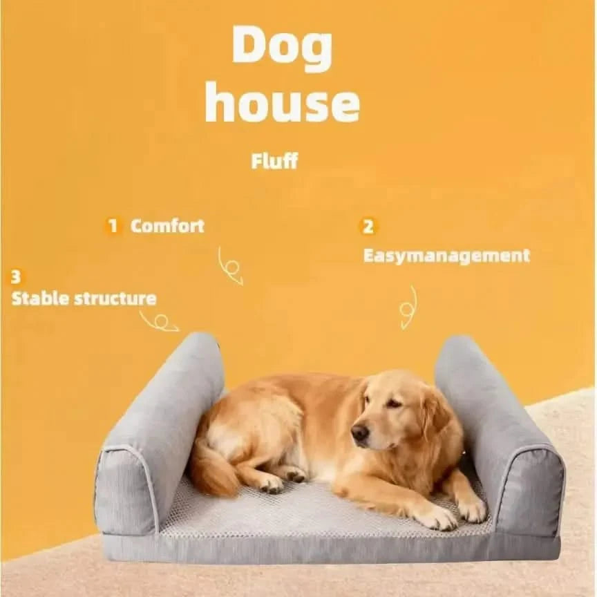 Pet Dog Sofa Soft Sponge Mat Kennel H-type Kennel Deep Sleep Breathable Blanket Thickened Warm Pets Mat Naptime Accessories