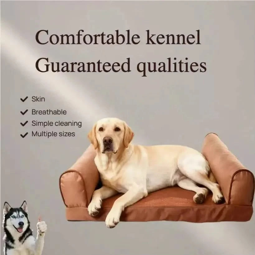 Pet Dog Sofa Soft Sponge Mat Kennel H-type Kennel Deep Sleep Breathable Blanket Thickened Warm Pets Mat Naptime Accessories