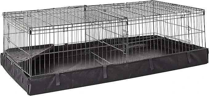 Amazon Basics Spacious Leakproof Canvas Bottom Guinea Pig Pet Cage Divider