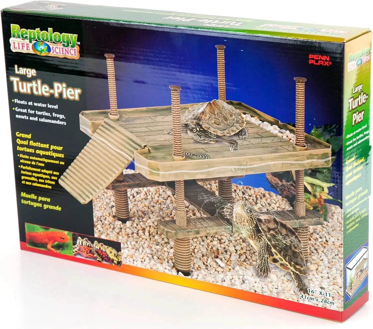 Large Floating Turtle Pier Basking Platform for Aquariums & Terrariums - Safe, Functional & Decorative