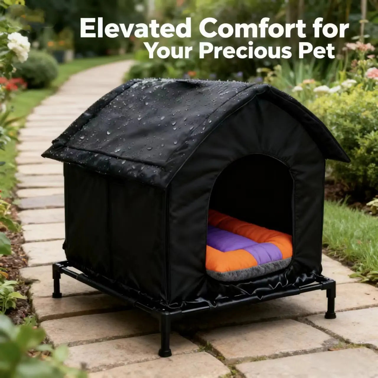 Soft Warm Cat Mattress Easy Clean for Waterproof Outdoor Cat Houses