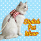 Escape-Proof Cat Harness & Leash: Gingham Bow & Rhinestone Accent