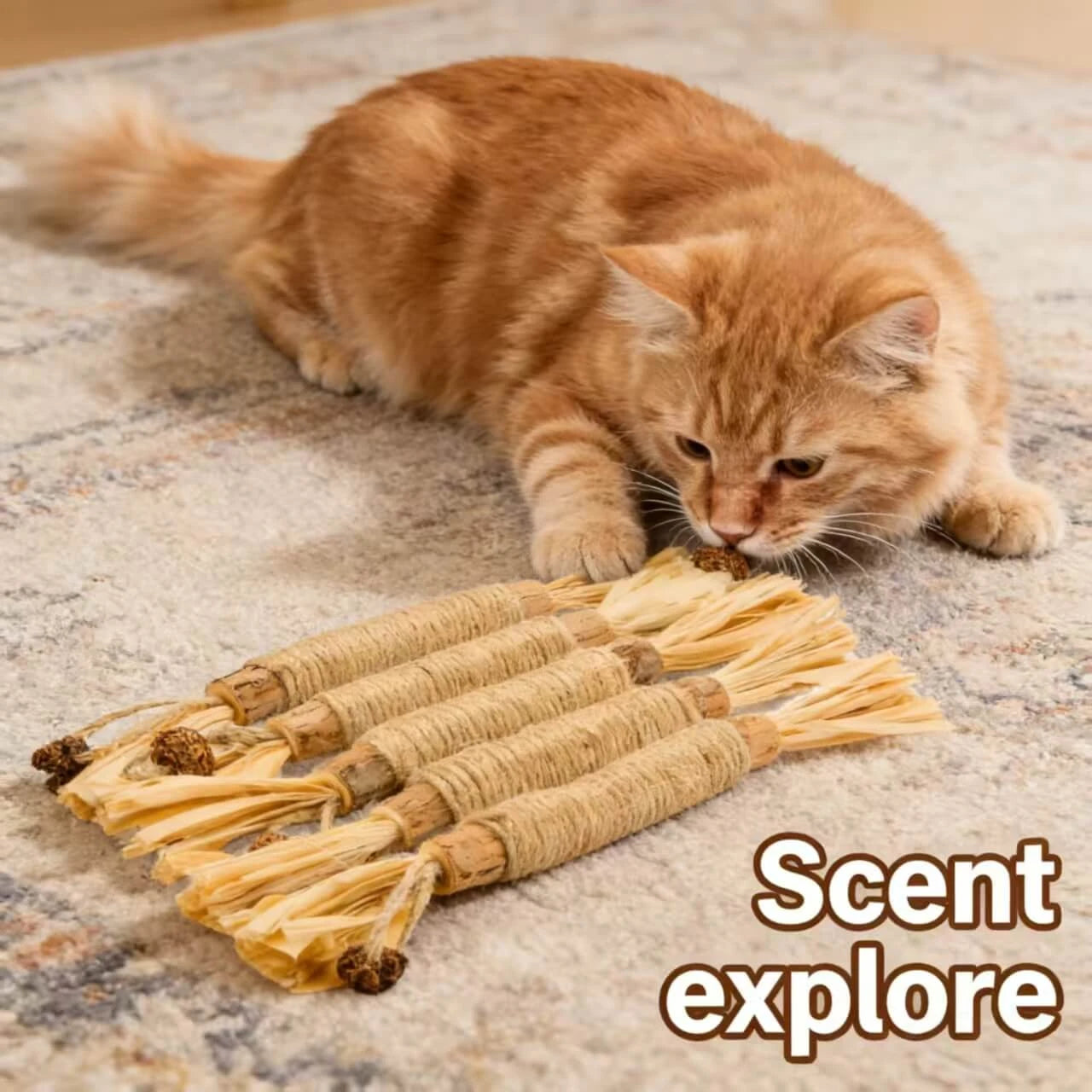 Scent & Chew Interactive Silvervine Cat Sticks - Natural Wood Cat Chew Toys