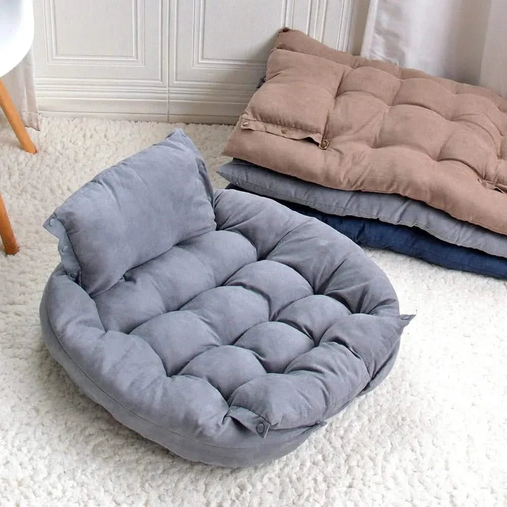 Deluxe 3-in-1 Pet Bed: Warm, Soft Puppy Kitten Nest & Dog Sofa