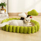 Rest & Scratching Cat Bed/Scratcher for Cats - Fuzzy Green, Tree Teaser, Scratching Pad