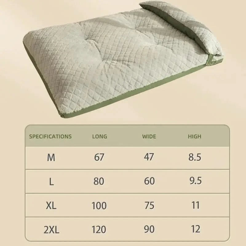 HOOPET Plush Winter Dog Bed Mat: Warm, Fluffy, Orthopedic Pet Cushion for Large & Medium Dogs