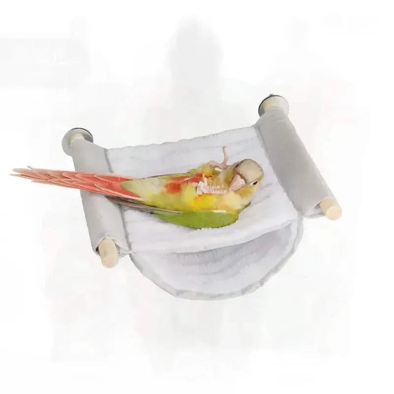 Cozy Multicolor Pet Hammock: Washable Perch for Parrots, Hamsters, Cats, Medium Size