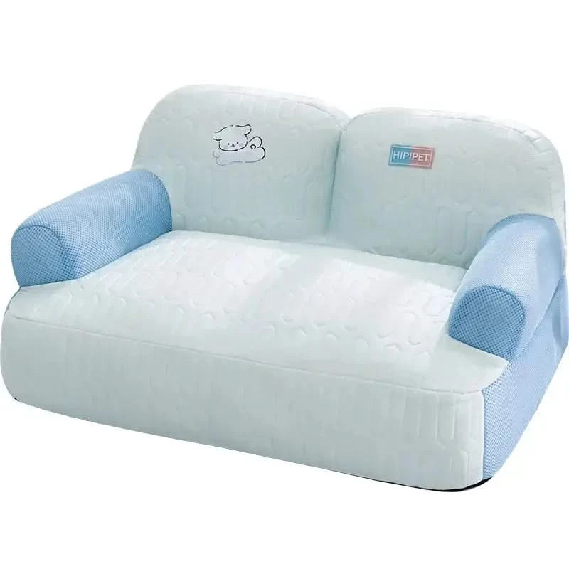 Premium Latex Dog Sofa Bed: Breathable, Washable, Removable Cover for Ultimate Pet Comfort