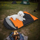 Warm Waterproof Heated Dog Sleeping Bag for Winter Outdoor Travel Adventures