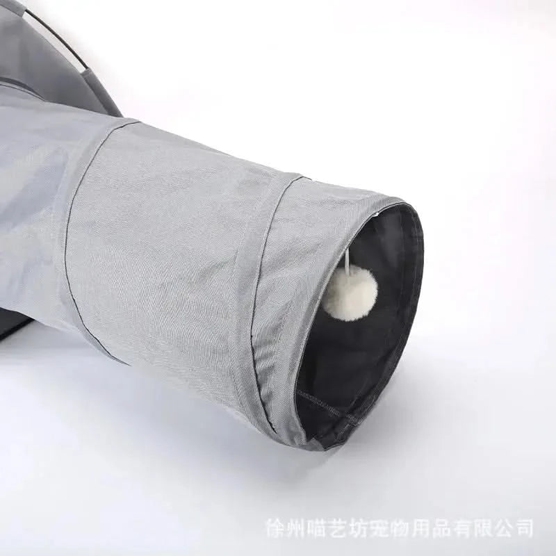 Portable Foldable Cat House Tent, Four Seasons Pet Nest Tunnel Bed Mat