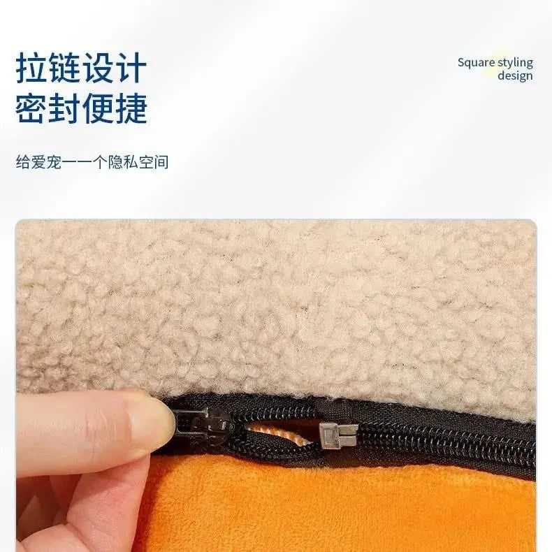 Adorable Mushroom Pet House: Detachable, Warm Cat Dog Enclosed Bed for Winter Comfort