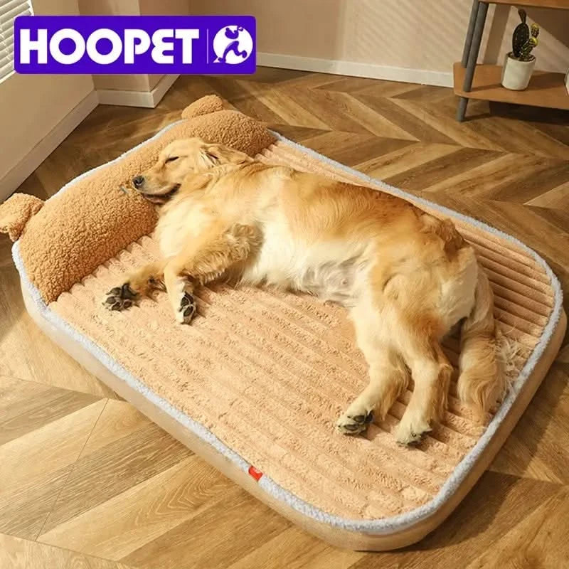 HOOPET Cozy Winter Warm Pet Bed Mat Sofa - Removable Washable Fluff for Dogs Cats