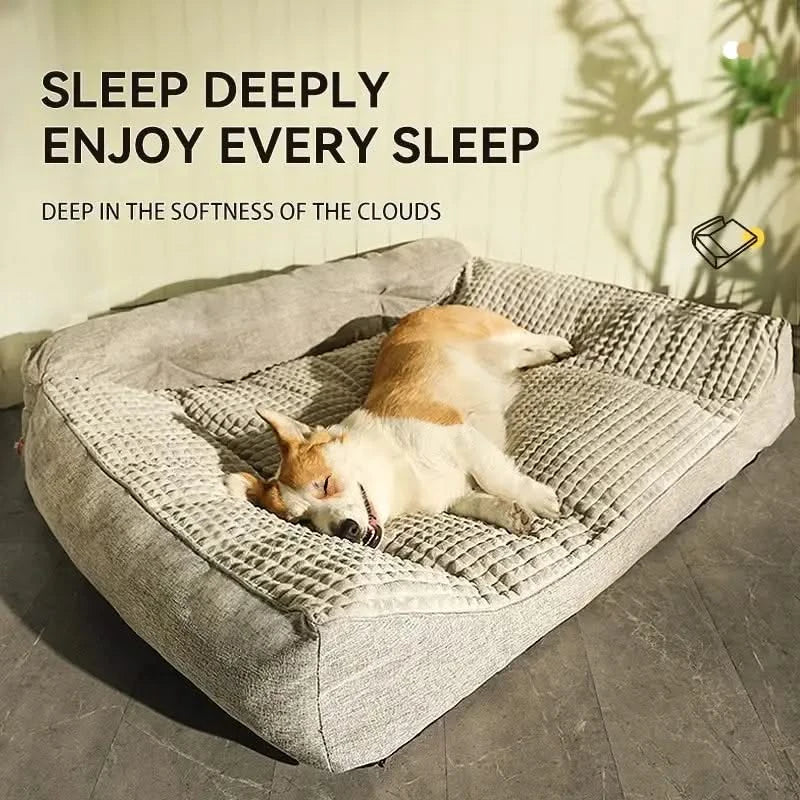 HOOPET Plush Winter Warm Dog Bed House - Cozy Pet Mattress