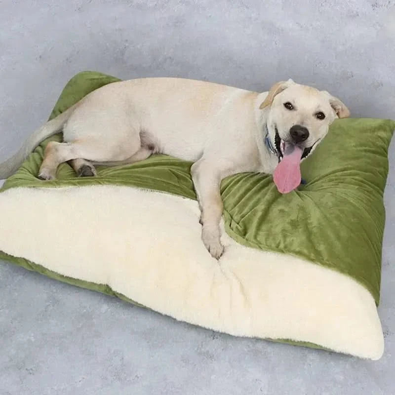 Cozy Washable Winter Pet Bed – Plush, Removable, Bite-Resistant Cushion for Pets