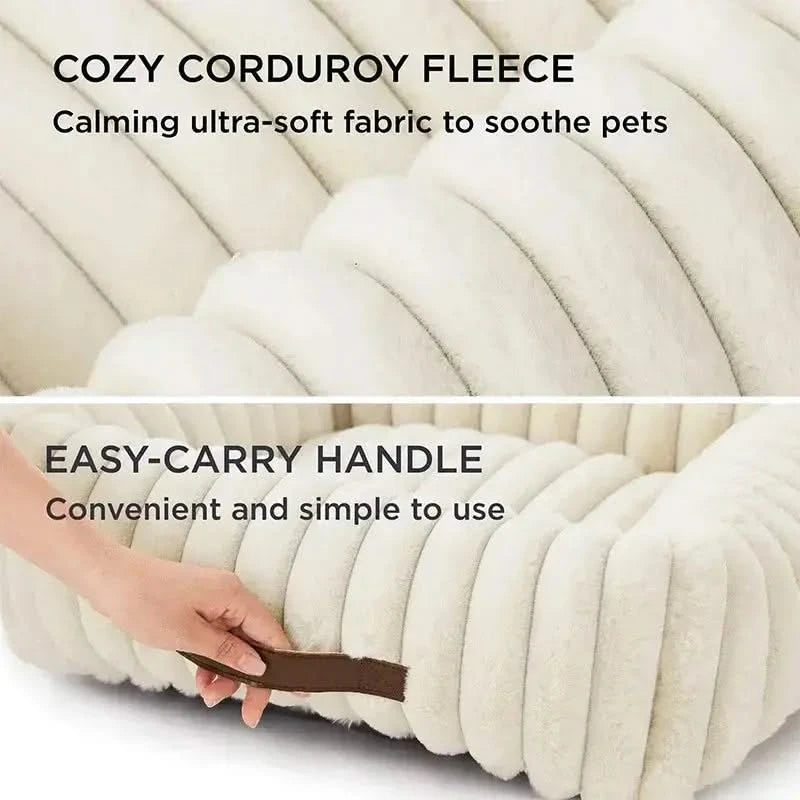 Plush Winter Warm Pet Bed Sofa - Washable, Non-Slip Design