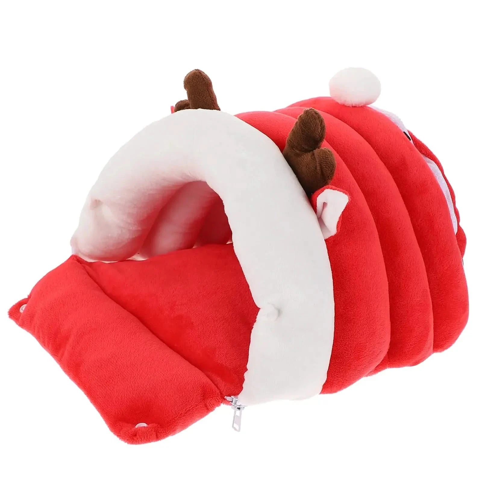 Cozy Winter Warm Hamster Nest Bed for Small Animals, Squirrels, Mice – Soft Pet Rest Cave