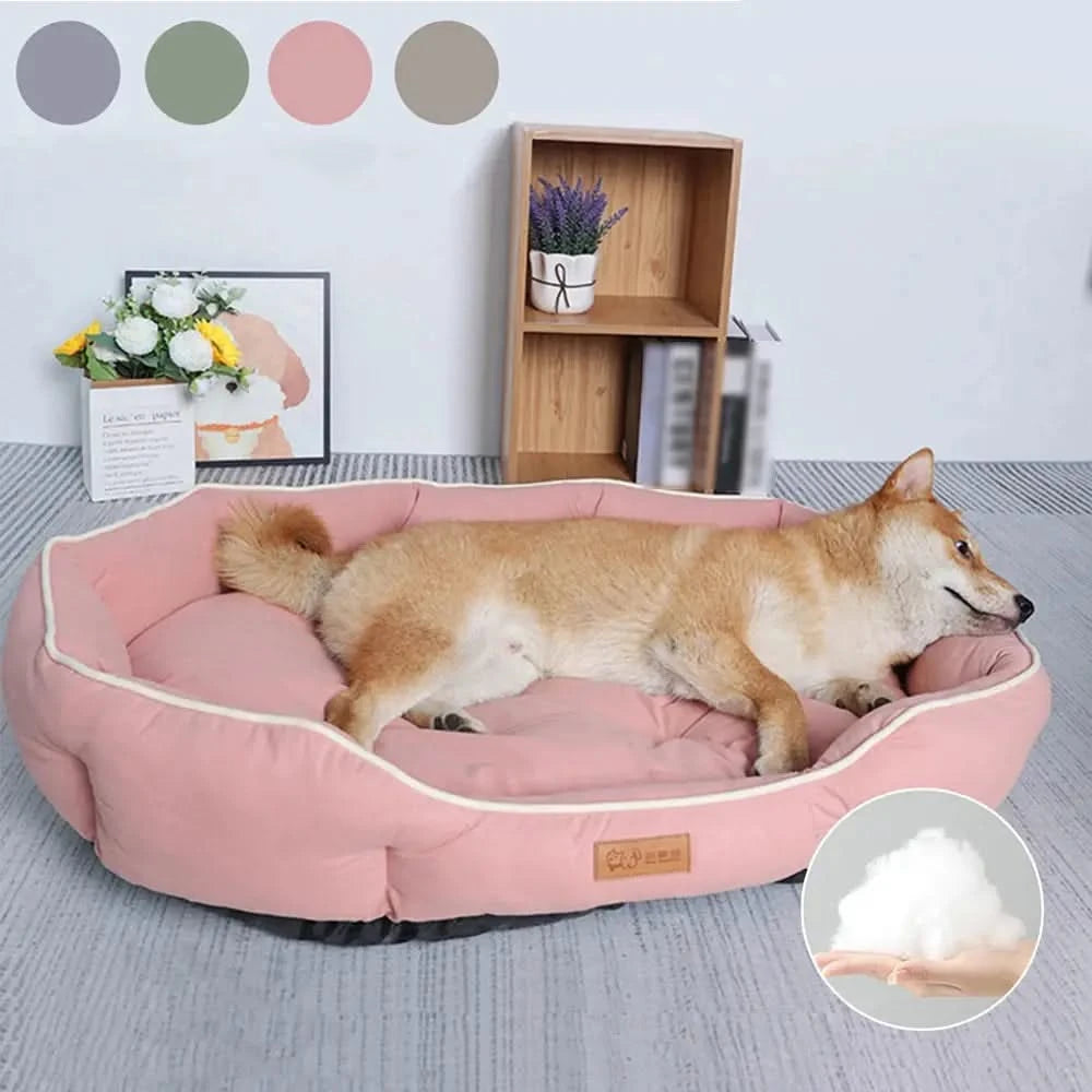Premium All-Season Large Pet Bed Sofa - Cozy Warm Sleeping Mat