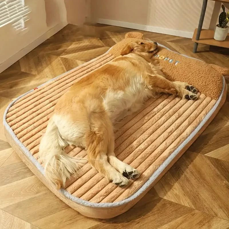 HOOPET Cozy Winter Warm Pet Bed Mat Sofa - Removable Washable Fluff for Dogs Cats