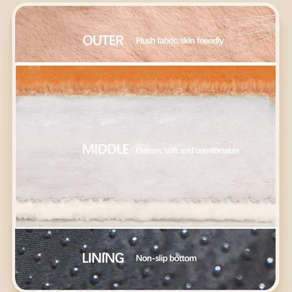 Cozy Plush Deep Sleeping Pet Bed Sofa Nest for Small Medium Dogs Cats