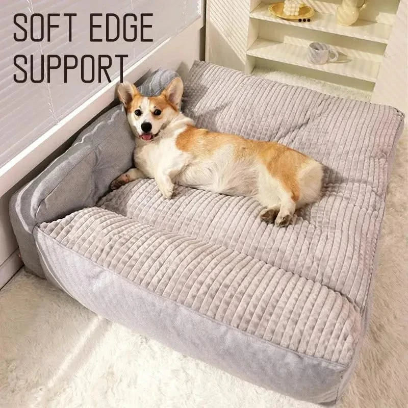 Cozy Plush Pet Bed: Soft, Warm Nest Mat for Dogs & Cats
