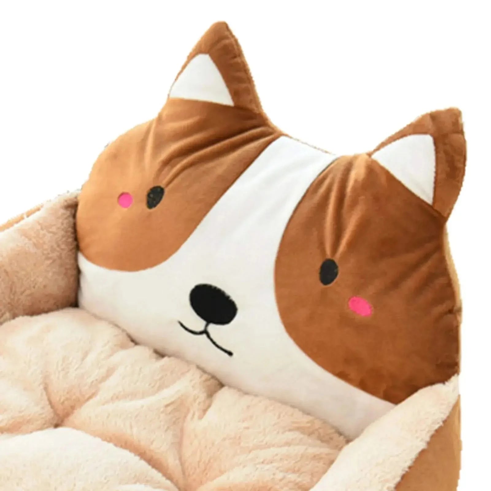 Cute Cartoon Pet Bed Sofa Lounger – Detachable, Washable, All-Season Comfort