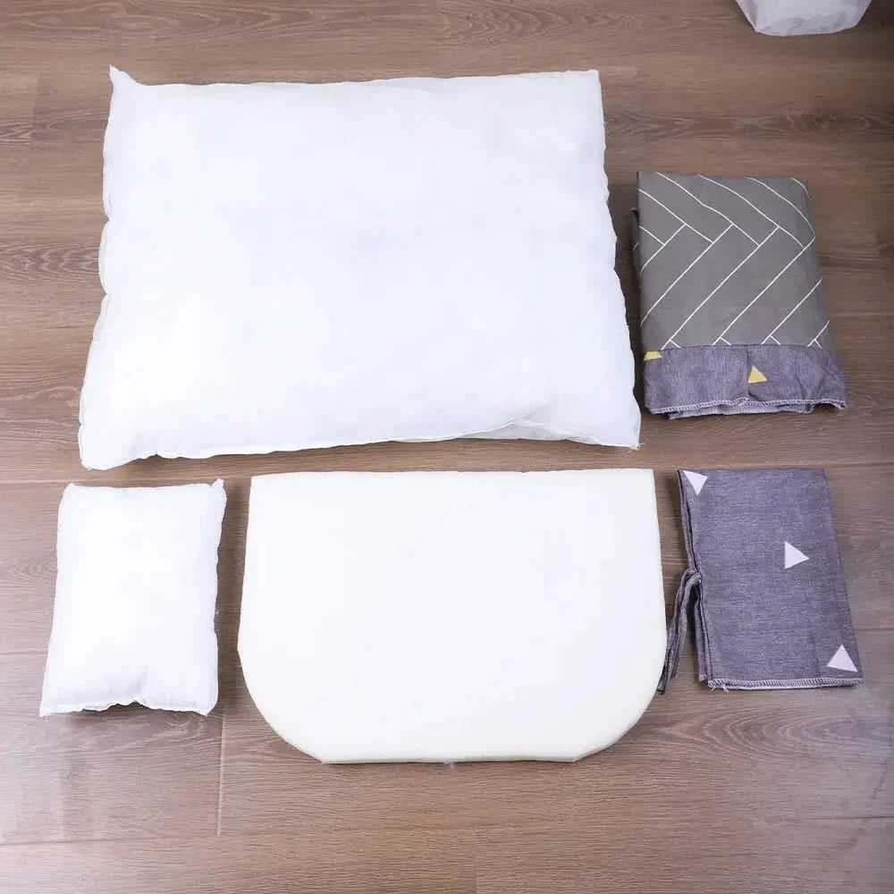 Cozy Striped Pet Bed for Small Dogs & Cats - Breathable Cushion Mat