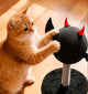 Niche Product: Devil Cat Scratcher, Black/Red, Rope, Spring Base, Cat Scratching Toy