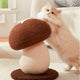Cat Scratcher, Mushroom Design, Rope, Brown/Beige, Star, Cat Scratching Tool