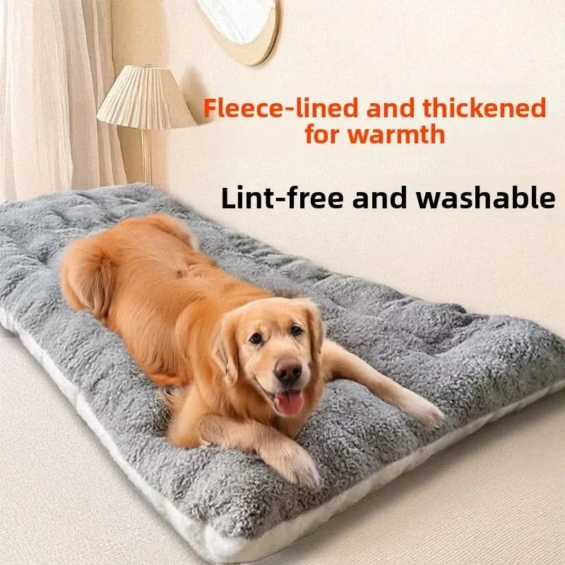 Luxurious Extra Large Plush Dog Bed Sofa - Super Soft Thickened Pet Mat