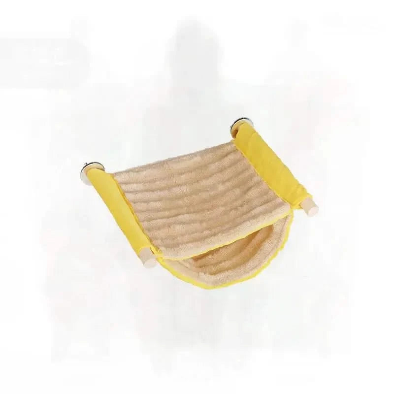 Cozy Multicolor Pet Hammock: Washable Perch for Parrots, Hamsters, Cats, Medium Size