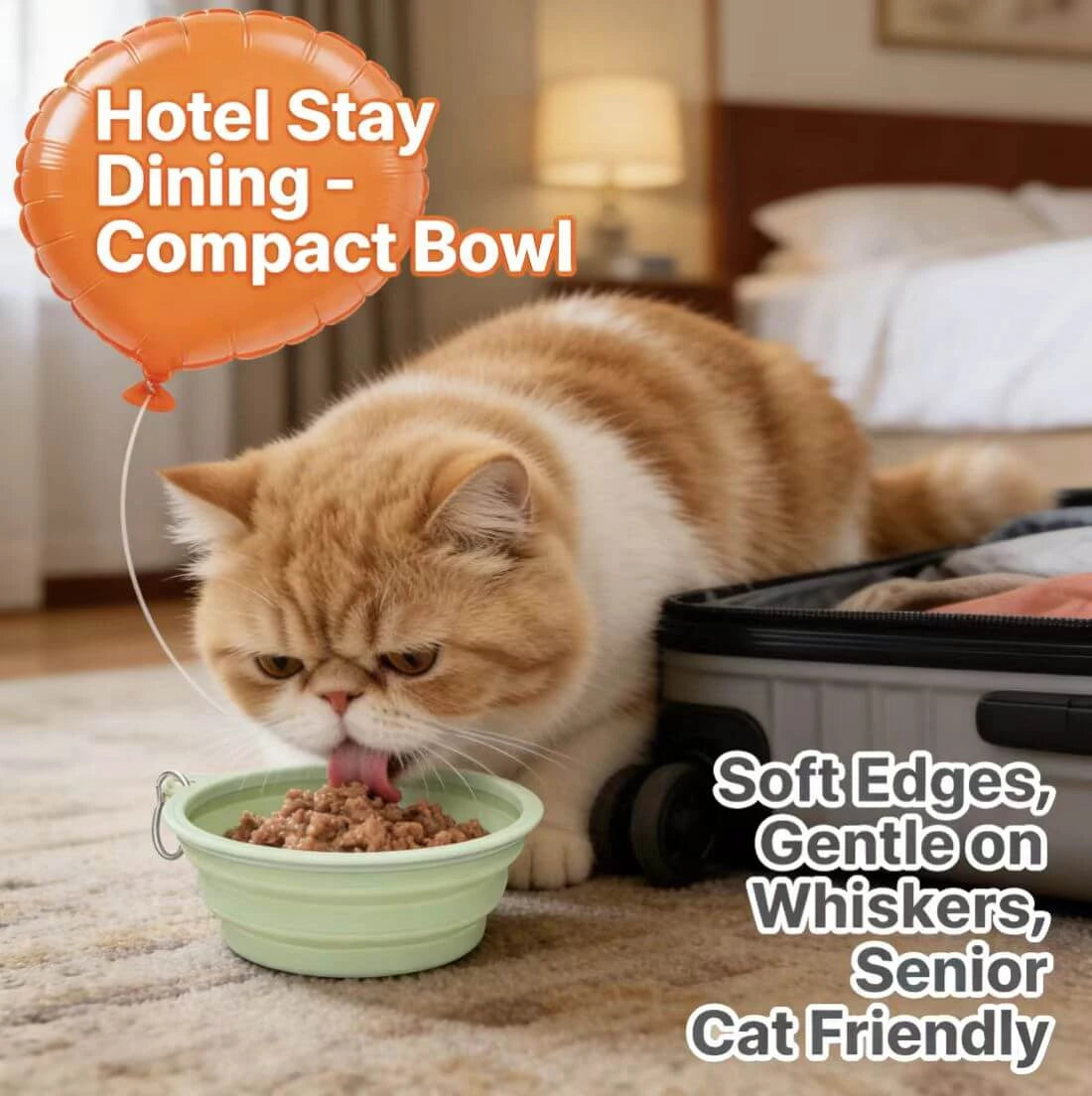 Portable Picnic Pet Mat & Bowl Set - Dual Use, Easy Clean, Green