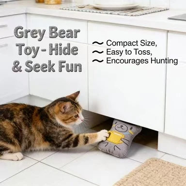 Plush Catnip Cat Toy Set - Cute Animal Pillows, Soft Fabric, Interactive Chew Toys