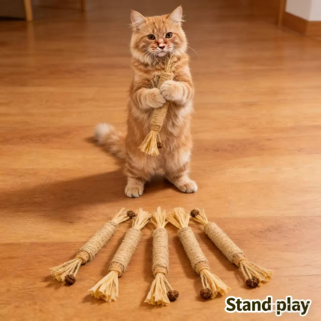 Scent & Chew Interactive Silvervine Cat Sticks - Natural Wood Cat Chew Toys