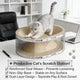 Double-Layer Cat Scratcher: Rest & Scratch, Transparent Design, Durable Surface (Beige)