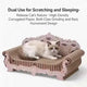 Luxury Sofa Cat Scratcher: Decorative Design, Durable Surface, Pet-Friendly (Pink-Beige)
