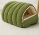 Indoor Cat Hideout Bed - Plush Lining, Cute Caterpillar Shape