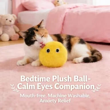Automatic Calling Cat Ball - Soft Plush, Self-Rolling, Colorful Interactive Pet Toy