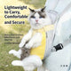 Portable Dog & Cat Sling Carrier - Full Ventilation, Comfort Fit, Yellow