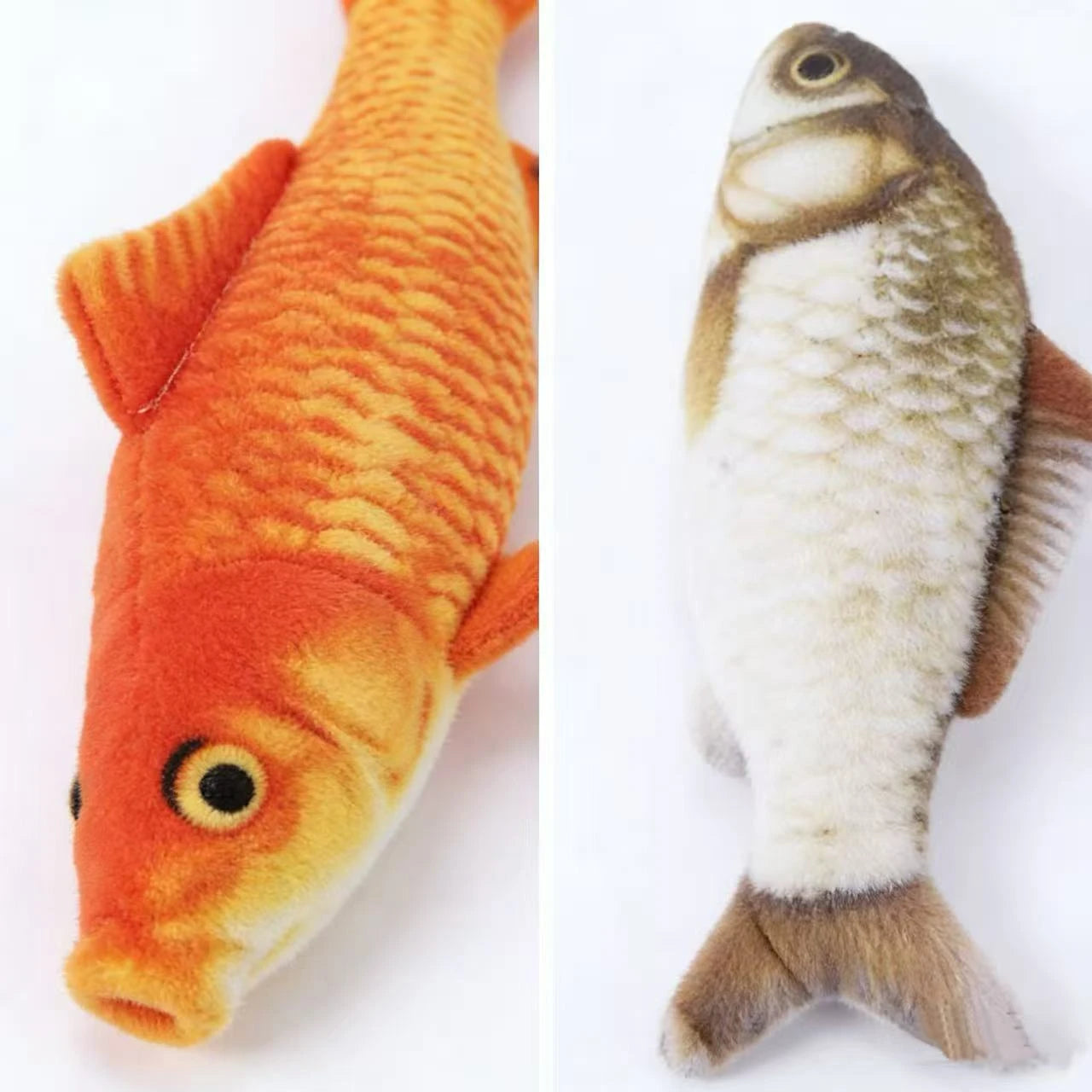 Interactive Play Cat Toy for Cats - Realistic Fish Shape Plush