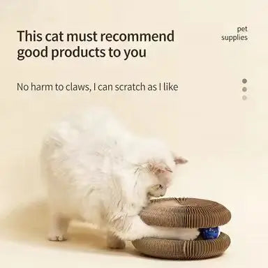 Scratching & Play Cat Scratcher: Corrugated Cardboard, Double-Layer Ball Design