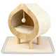 Solid Wood Cat House Mat Anti-Slip Replaceable Easy to Clean